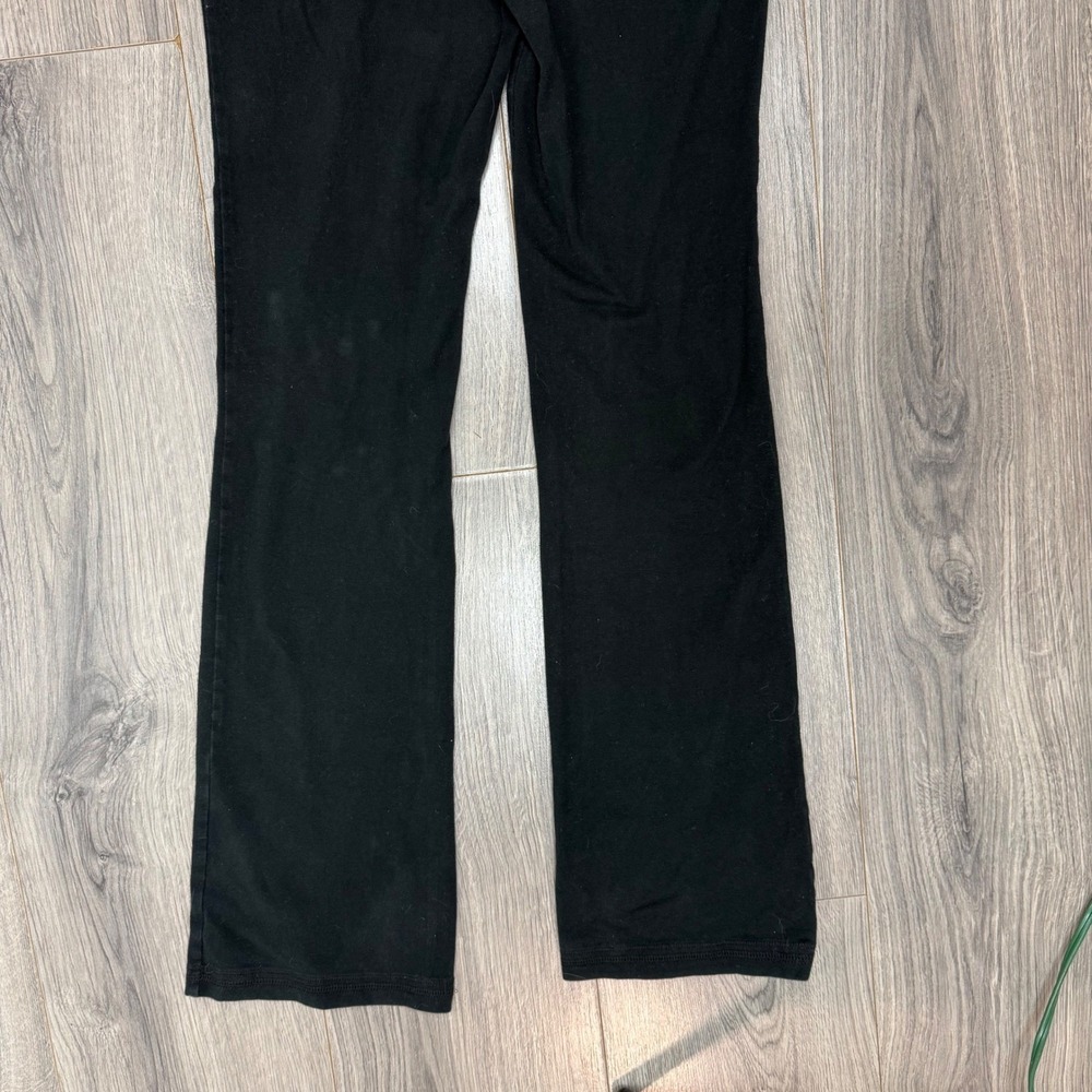Mossimo Supply Co Y2K Women Black Blue Geometric Foldover Waist Yoga Pants Small - Picture 9 of 9